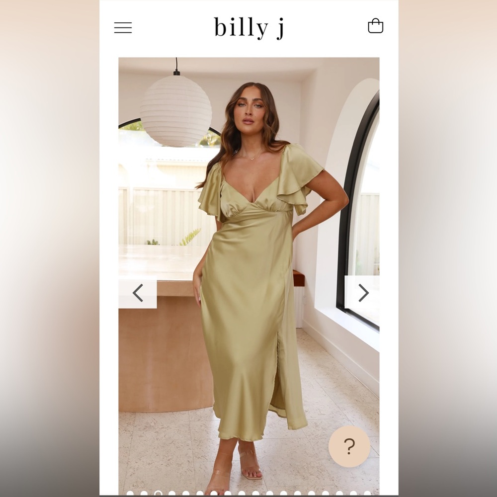 Billy J Louisa Midi Dress Olive Dress Size 14 XL